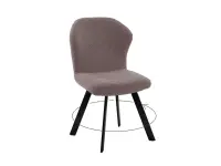 Стул DikLine 339 поворотный B5 LATTE, ножки черные