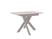 Стол DikLine DKB110 Керамика Krater Perla/подстолье капучино/опоры капучино