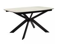 Стол DikLine BK140 Керамика Ostra Bianco/подстолье черный/опоры черный