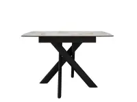 Стол DikLine DKB110 Керамика Italian Grey/подстолье черный/опоры черный