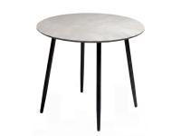 Стол DikLine RKM90 Керамика Icelandic White Jade (Ostra Bianco Light)/подстолье черный/опоры черный