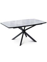Стол KENNER BR1400 черный/керамика ITALIAN MIDDLE GRAY арт.170193