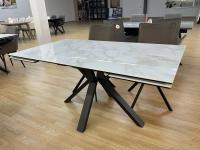 Стол AXEL 160 Bianka Gold Ceramica Lux NS