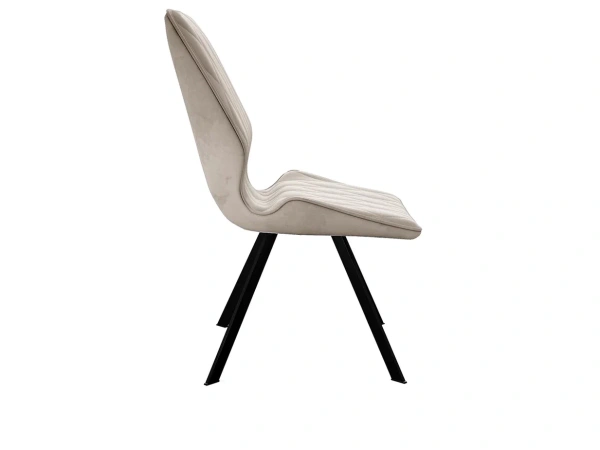 Стул DikLine 243 B03 BEIGE поворотный, ножки черные