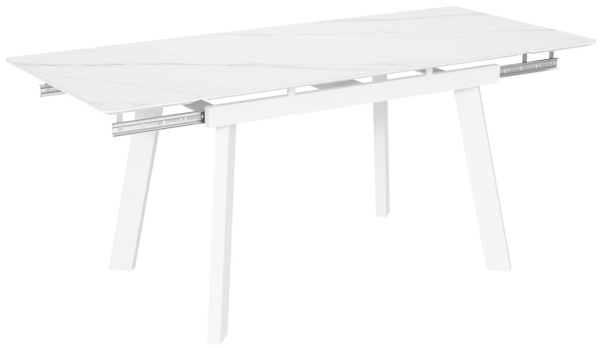Стол Татами-2C опоры белые керамика White marble