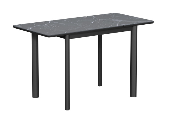 Стол Римини-мини С керамика Black marble (черный мрамор)