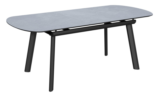 Стол Шамони-1 опоры черные керамика Armani Grey