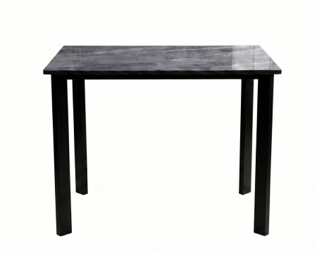 Стол DikLine DKT90 Керамика серый глянец (italian middle grey)/подстолье черное/опоры черные