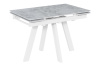 Стол Катана-1C 110х70 опоры белые керамика Oxide Grey