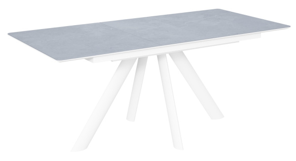 Стол Киото-1C опоры белые керамика Armani Grey