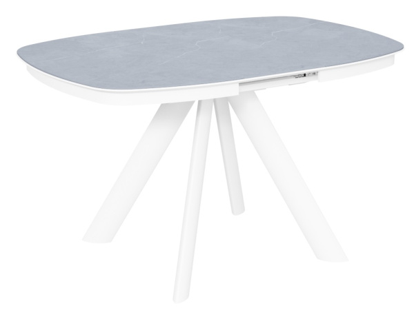 Стол Сохо-1С/Е опоры белые керамика Armani Grey