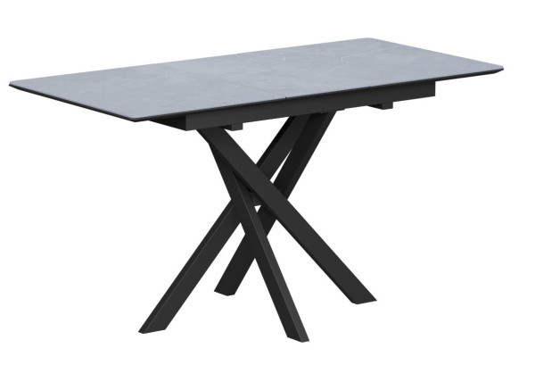 Стол Касабланка-1C опоры черные керамика Armani Grey
