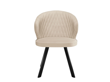 Стул DikLine 249 поворотный, B03 BEIGE, ножки черные