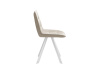 Стул DikLine 229 поворотный, B03 BEIGE, ножки белые