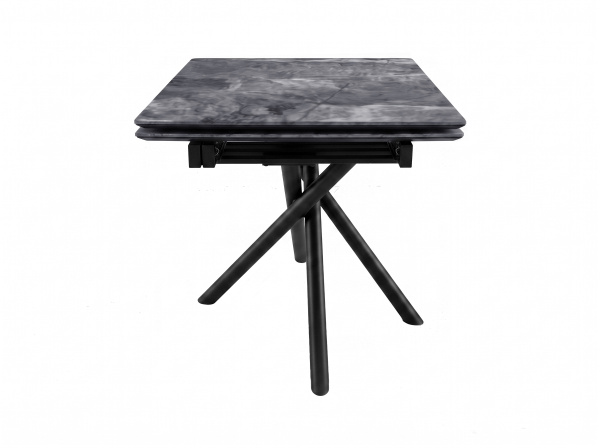 Стол DikLine BKX110 Керамика Italian Middle Grey (серый глянец)/подстолье черный/опоры черный