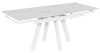 Стол Катана-1C 110х70 опоры белые керамика White Marble (белый мрамор)