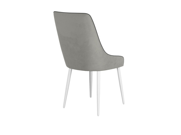 Стул DikLine 305 B22 GREY, ножки белые