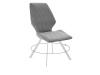 Стул DikLine 243 B22 GREY поворотный, ножки белые