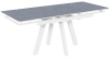 Стол Катана-1C 110х70 опоры белые керамика Armani Grey (серый камень)