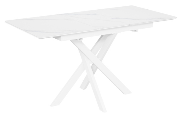 Стол Касабланка-1C белые керамика White Marble