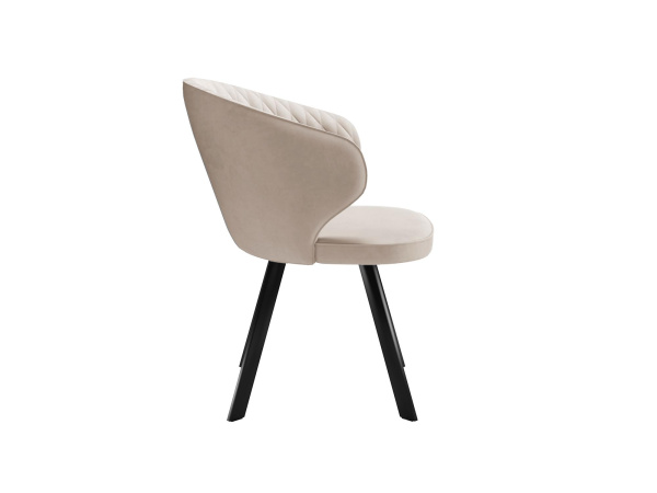 Стул DikLine 249 поворотный, B03 BEIGE, ножки черные