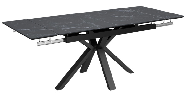 Стол Баден-1 опоры черные керамика Black Marble