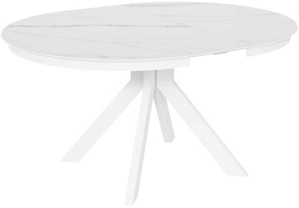 Стол Люцерн-1C/Q белая/керамика White Marble
