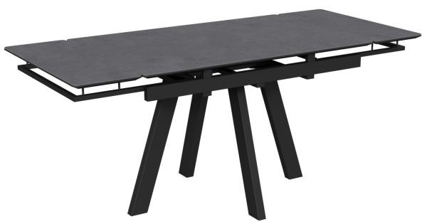 Стол Катана-1C 110х70 опоры черные керамика Carbon