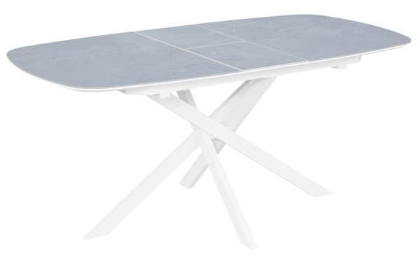 Стол Марсель-1C опоры белые керамика Armani Grey