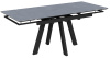 Стол Катана-1C 110х70 опоры черные керамика Armani Grey (серый камень)