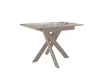 Стол DikLine DKB110 Керамика Venetian Brown Light/подстолье черный/опоры капучино