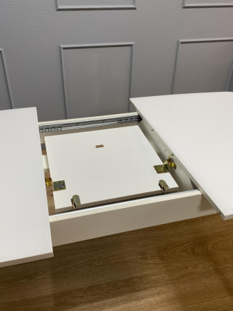 Стол Kenner 1200М белый/стекло белое