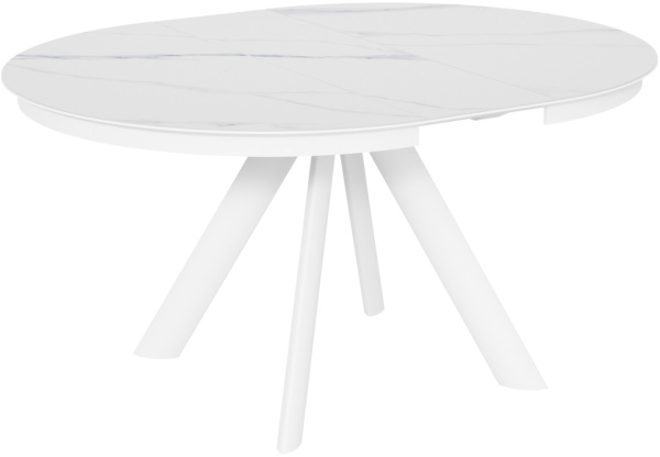 Стол Люцерн-1C/E белая/керамика White Marble