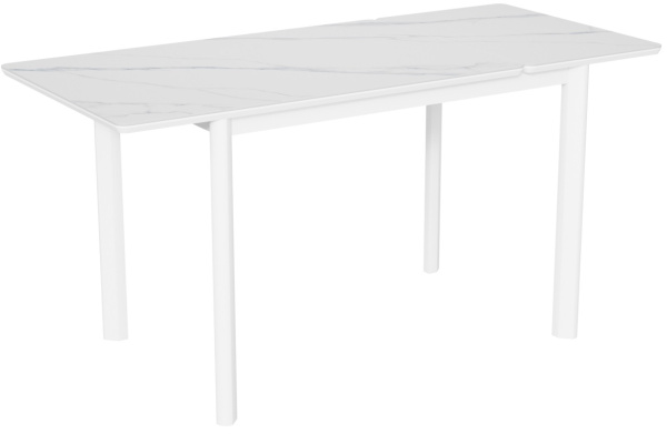 Стол Римини-1С опоры белые керамика White Marble