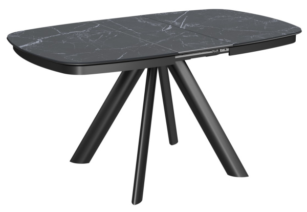 Стол Сохо-2С/Е керамика Black Marble