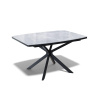 Стол KENNER BR1200 черный/керамика ITALIAN MIDDLE GRAY