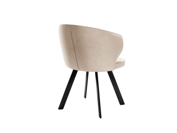 Стул DikLine 249 поворотный, B03 BEIGE, ножки черные